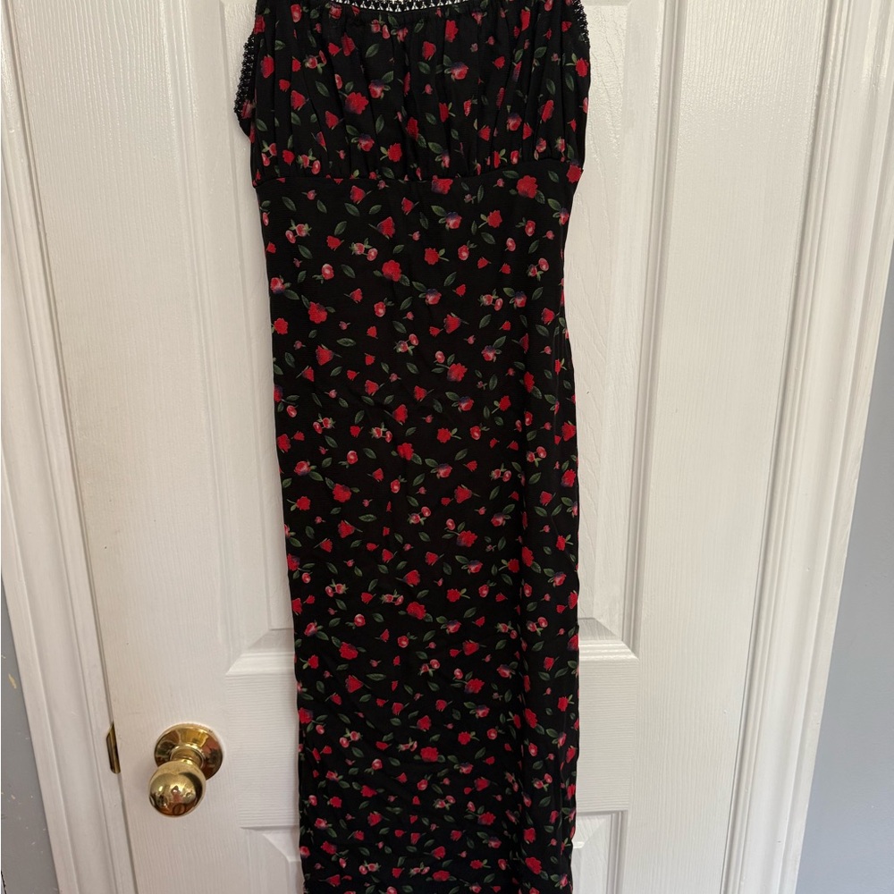 Princess Polly Black Floral Dress